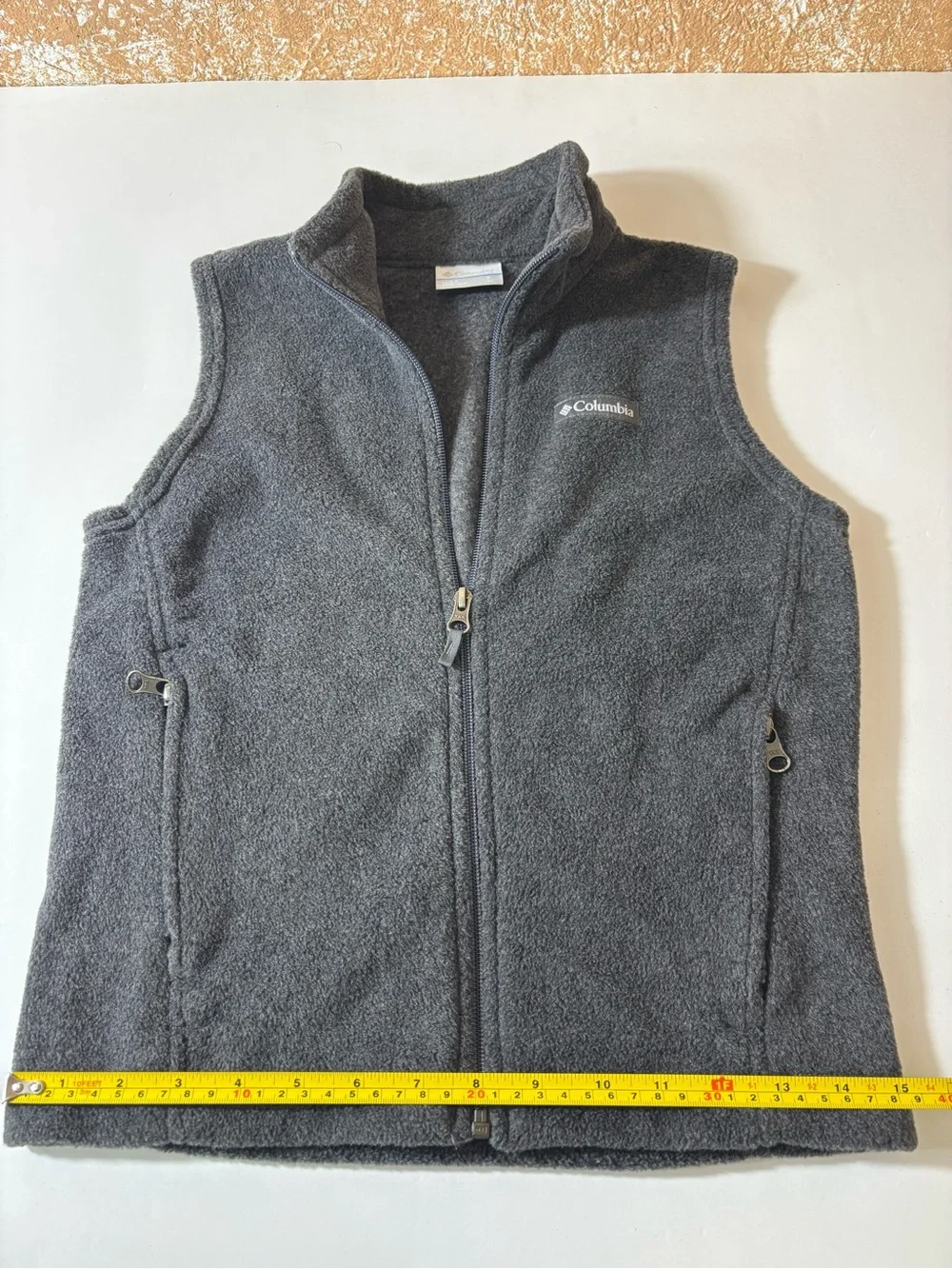 Columbia Youth Steens Mtn Fleece Vest Lightweight Unisex Back-to-School Gray 8